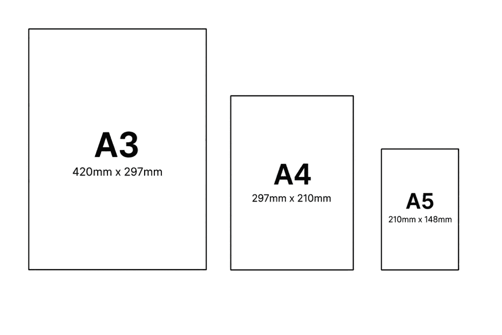 A4 printing size and A5 Printing Size